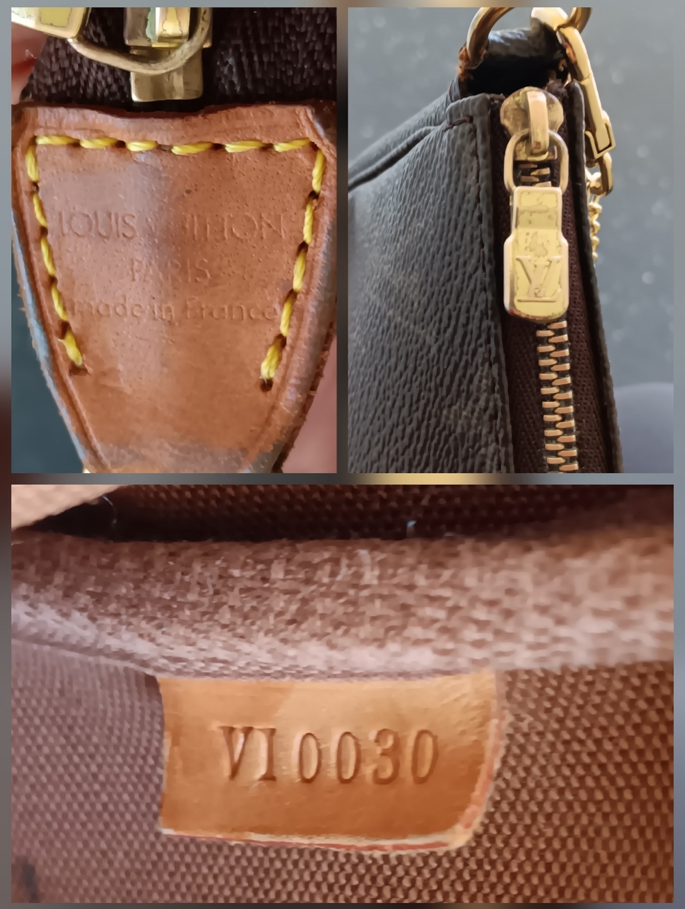 Louis Vuitton Pochette Accessoires Monogram Vintage Y2K ✨EUC - Picture 10 of 14